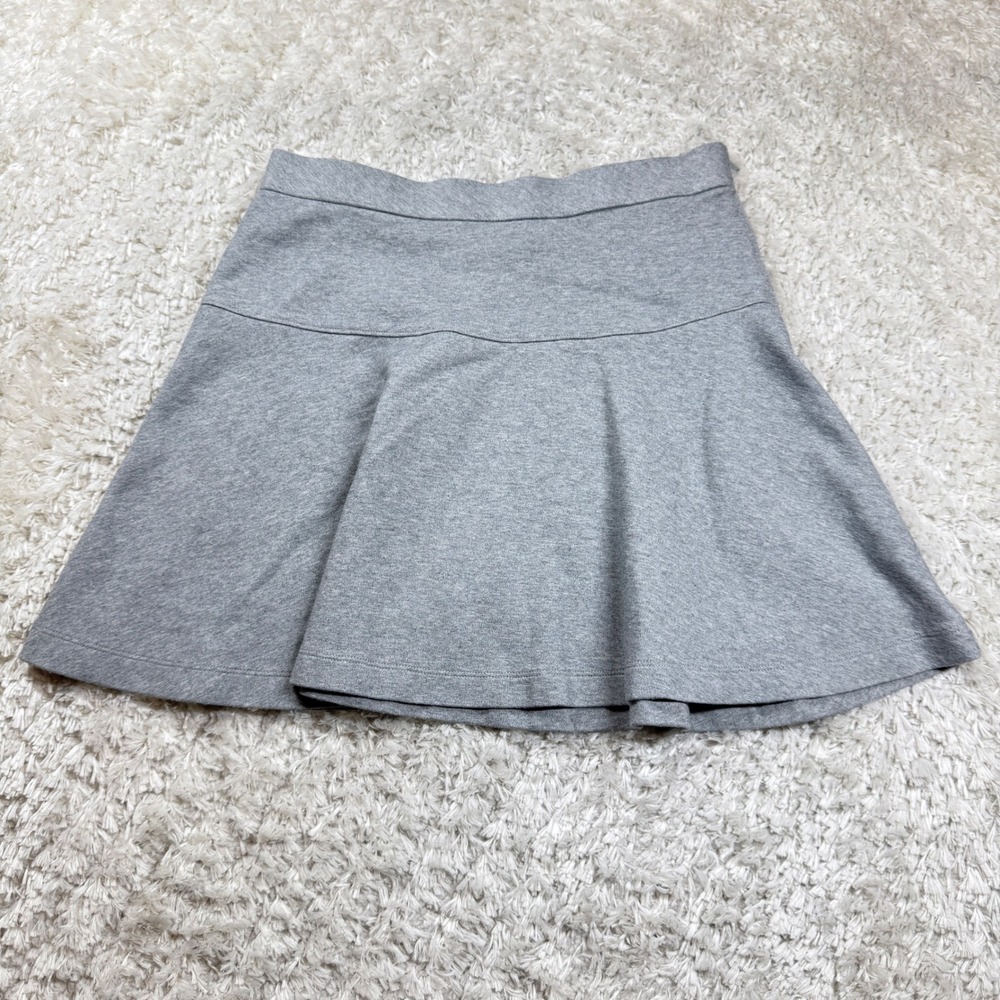Crewcuts Skirt Girl's 14 Gray A-Line Skirt Comfy Cotton Blend Cute Preppy Casual